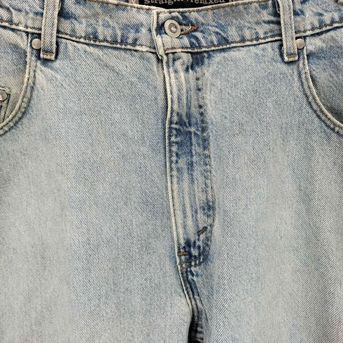 リーバイス Levis 90s ボタン裏513 Silver Tab USA製 straight+relaxed ダメージ ストレートデニムパンツ メンズ W36 L32