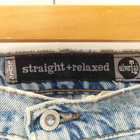 リーバイス Levis 90s ボタン裏513 Silver Tab USA製 straight+relaxed ダメージ ストレートデニムパンツ メンズ W36 L32