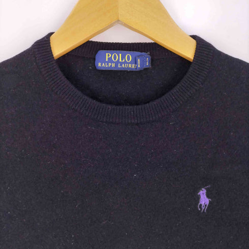 ポロラルフローレン POLO RALPH LAUREN スモールポニー刺繍 メリノウール クルーネックニット レディース import:S