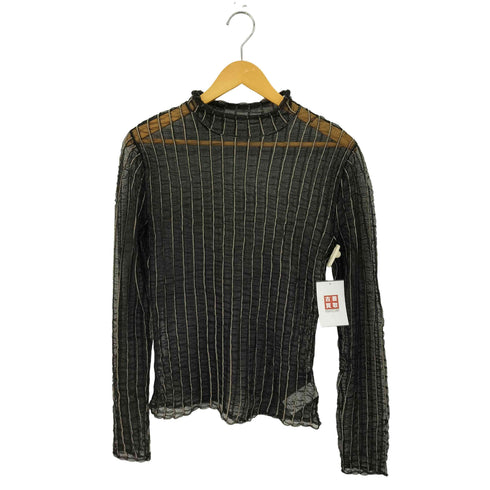 メゾンスペシャル MAISON SPECIAL Shirring Stripe Sheer Knitwear レディース FREE
