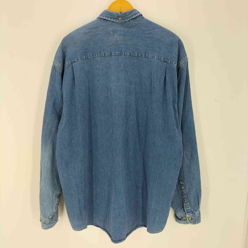 エディーバウアー Eddie Bauer ボタンダウンデニムシャツ メンズ import:XL