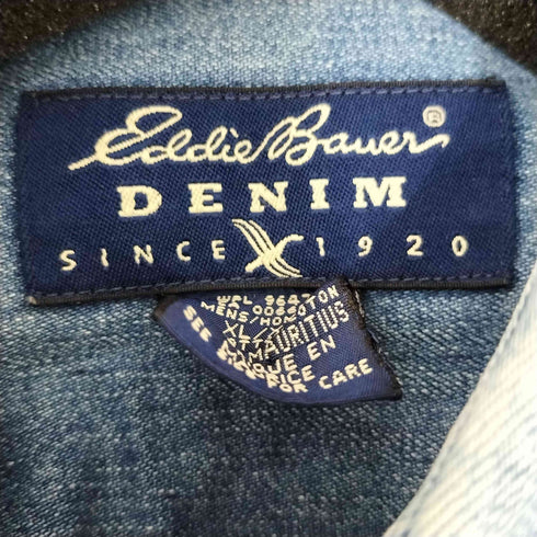 エディーバウアー Eddie Bauer ボタンダウンデニムシャツ メンズ import:XL