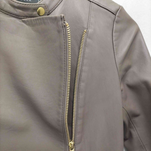 ノーブル Noble lamb leather ソフトラムレザーライダースブルゾン レディース JPN:38