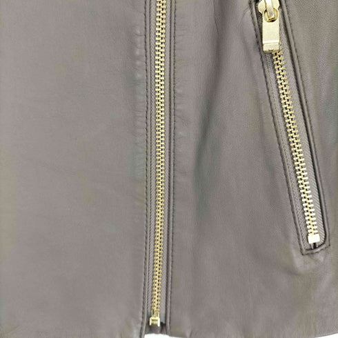 ノーブル Noble lamb leather ソフトラムレザーライダースブルゾン レディース JPN:38