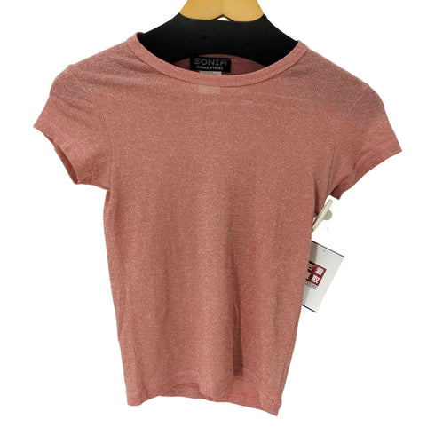 ソニアリキエル SONIA RYKIEL フランス製 ラメ ピチT Tシャツ レディース