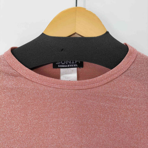 ソニアリキエル SONIA RYKIEL フランス製 ラメ ピチT Tシャツ レディース