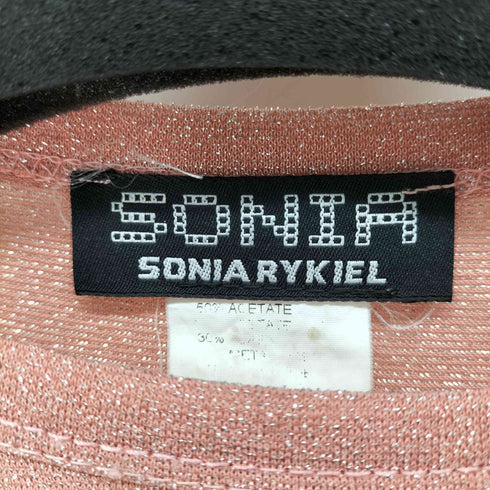 ソニアリキエル SONIA RYKIEL フランス製 ラメ ピチT Tシャツ レディース