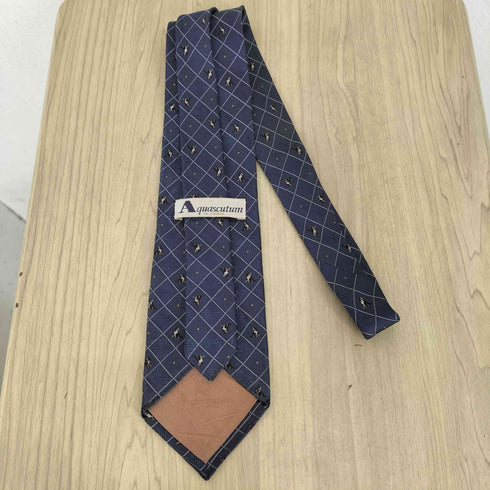 アクアスキュータム AQUASCUTUM 総柄シルクネクタイ メンズ