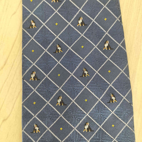 アクアスキュータム AQUASCUTUM 総柄シルクネクタイ メンズ