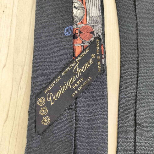 ドミニックフランス DOMINIQUE FRANCE クラシックカー柄シルクネクタイ メンズ