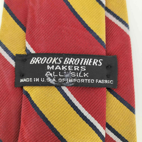 ブルックスブラザーズ BROOKS BROTHERS MAKERS ストライプ柄シルクネクタイ メンズ