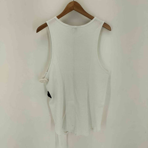 アンセルム ANCELLM 26SS DAMAGE WAFFLE TANK TOP WHITE ダメージワッフルタンクトップ メンズ 2