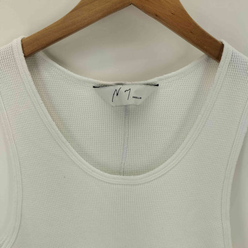 アンセルム ANCELLM 26SS DAMAGE WAFFLE TANK TOP WHITE ダメージワッフルタンクトップ メンズ 2
