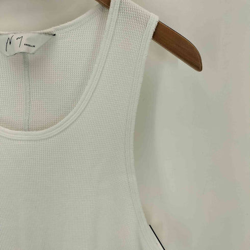 アンセルム ANCELLM 26SS DAMAGE WAFFLE TANK TOP WHITE ダメージワッフルタンクトップ メンズ 2
