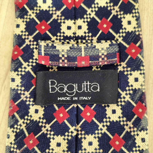 バグッタ Bagutta 総柄シルクネクタイ メンズ
