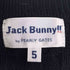 ジャックバニー JACK BUNNY ロゴ刺繍 ウール混 ボーダー ケーブル編み コンビ クルーネックニット メンズ JPN:5