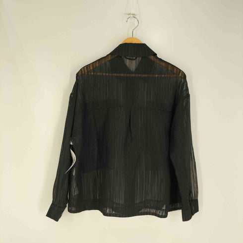 ザラ ZARA ストライプ シアーシャツ レディース import:S