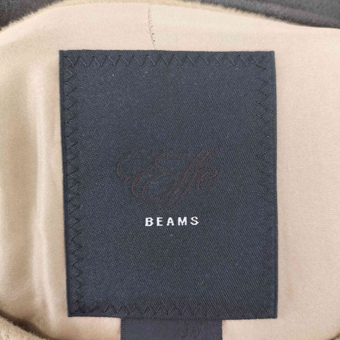 エッフェビームス EFFE BEAMS カシミヤ混 ノーカラーコート レディース FREE