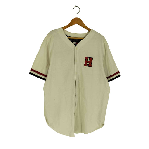 トミーヒルフィガー TOMMY HILFIGER 90S ワッペン #85 ベースボールシャツ メンズ import:L