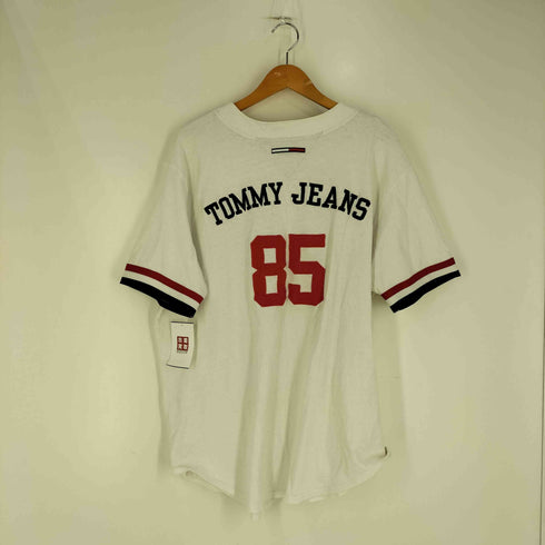 トミーヒルフィガー TOMMY HILFIGER 90S ワッペン #85 ベースボールシャツ メンズ import:L