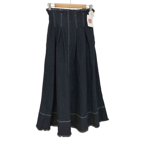 アズールバイマウジー AZUL by moussy ジップアップデニムフレアスカート レディース JPN:M