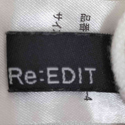 リエディ Re:EDIT フロッキーゴシックロゴTシャツ レディース JPN:M