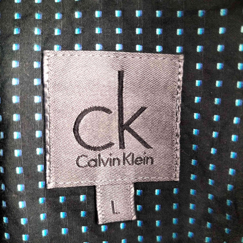 シーケーカルバンクライン ck Calvin Klein ドット柄 S/S シャツ メンズ import:L