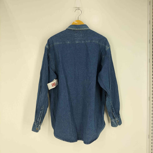 トミーヒルフィガー TOMMY HILFIGER 90S 星条旗ポケット デニムシャツ メンズ import:L