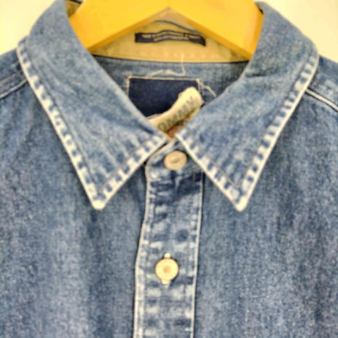 トミーヒルフィガー TOMMY HILFIGER 90S 星条旗ポケット デニムシャツ メンズ import:L