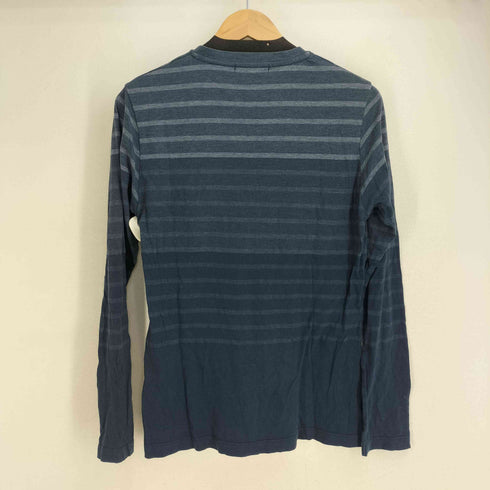 ダナキャランニューヨーク DKNY グラデーションボーダー L/S Vネックカットソー レディース import:L