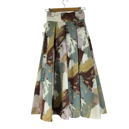 ジルバイジルスチュアート JILL by JILLSTUART ペイントフウアートプリントタックフレアスカート レディース JPN:S