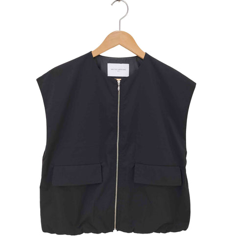ユナイテッドアローズ UNITED ARROWS フロントポケット ジップアップベスト レディース FREE