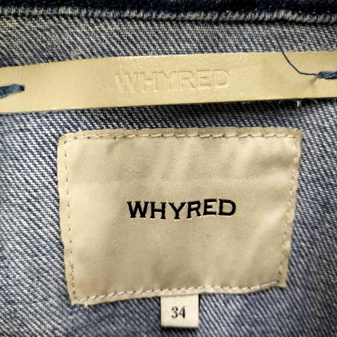 WHYRED シングルライダース デニムジャケット レディース JPN:34