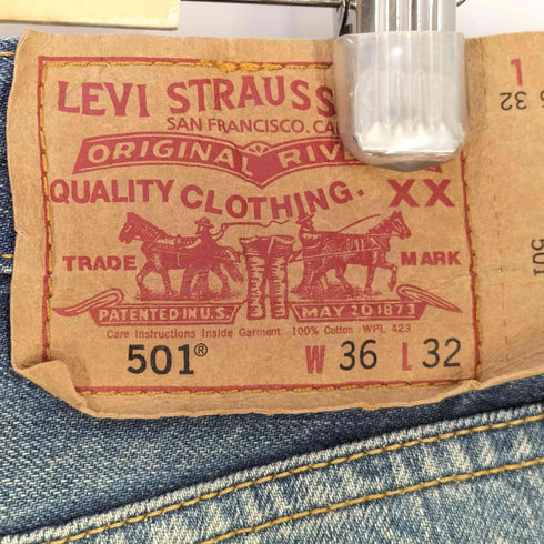 リーバイス Levis 00S 501 ボタン裏3073 ヒゲ ストレートデニム メンズ W36/L32