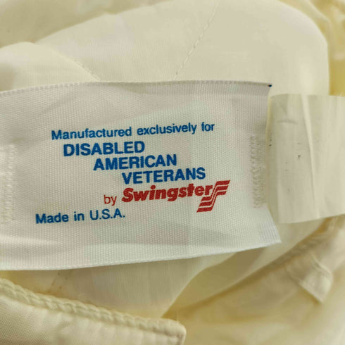 スウィングスター SWINGSTER DISABLED AMERICAN VETERANS SWINGSTER USA製 ロゴ 刺繍 フライト ジャケット ブルゾン メンズ