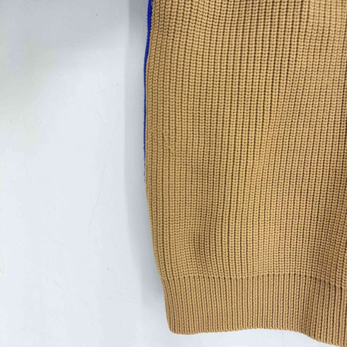 ラウンジドレス Loungedress Vネック バイカラー ローゲージニット レディース FREE
