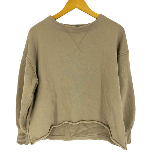 ビューティーアンドユースユナイテッドアローズ BEAUTY & YOUTH UNITED ARROWS ニット切替 前Vガゼット ボートネック スウェット レディース