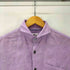 ランバンオンブルー LANVIN en Bleu ショールカラー L/S シャンブレー リネン シャツ メンズ EUR:48