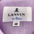 ランバンオンブルー LANVIN en Bleu ショールカラー L/S シャンブレー リネン シャツ メンズ EUR:48
