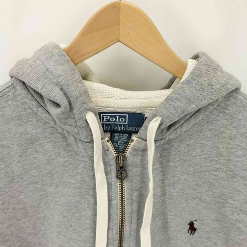 ポロバイラルフローレン Polo by RALPH LAUREN ポニー刺繍 ワッフルフード ジップアップパーカー メンズ XL