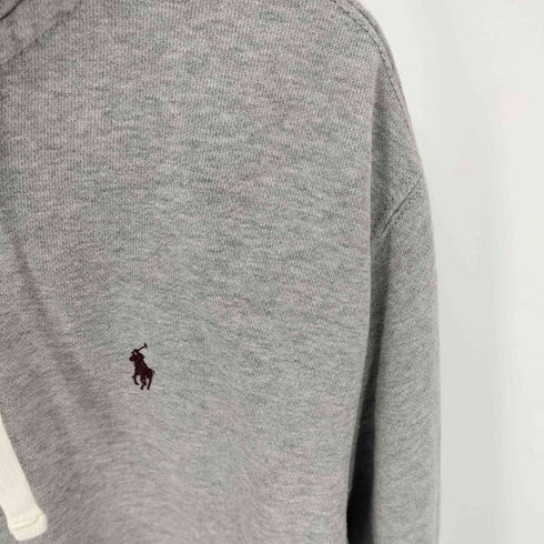 ポロバイラルフローレン Polo by RALPH LAUREN ポニー刺繍 ワッフルフード ジップアップパーカー メンズ XL