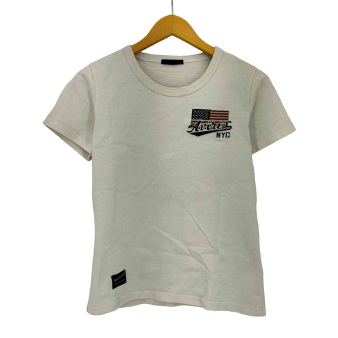 アヴィレックス AVIREX ワッペン クルーネック Tシャツ レディース FREE