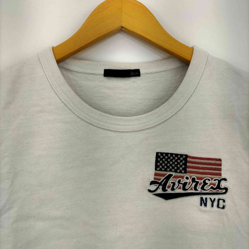 アヴィレックス AVIREX ワッペン クルーネック Tシャツ レディース FREE