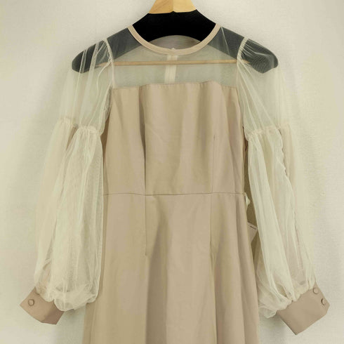 ルエレ Louere チュールボリューム袖ワンピース レディース JPN:M