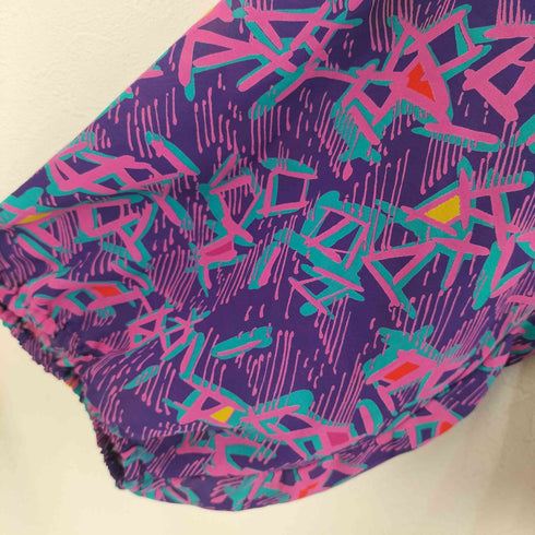 Assorti for Susan Freis 80s 総柄 フリルブラウス レディース XS