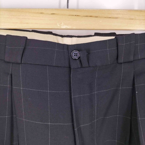 ビジョーネ BISIONE 2タックワイドスラックス 格子チェック メンズ EUR:50