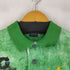 ポロバイラルフローレン Polo by RALPH LAUREN 90S CUSTOM FIT ビックポニー刺繍 ストライプ フロントプリント ポロシャツ メンズ import:M