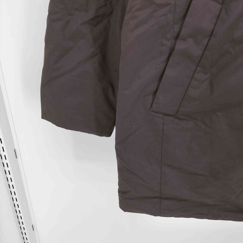 ユニクロ UNIQLO ハイブリッドダウンコート ダークブラウン Sサイズ レディース JPN:S