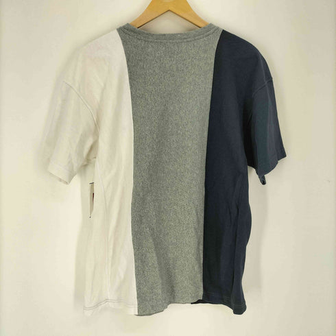 チャンピオン Champion Reverse Weave リバースウィーブ ロゴ刺繍 再構築 ドッキング クルーネックTシャツ メンズ import:S