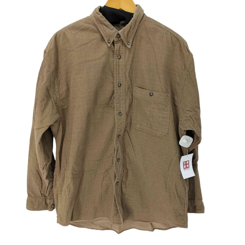 エディーバウアー Eddie Bauer 白タグ コーデュロイ シャツ メンズ import:L